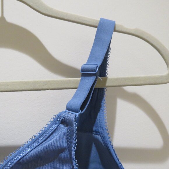 WACOAL Basic Beauty Contour Bra in Country Blue Satin - Size 40G - Picture 8 of 12